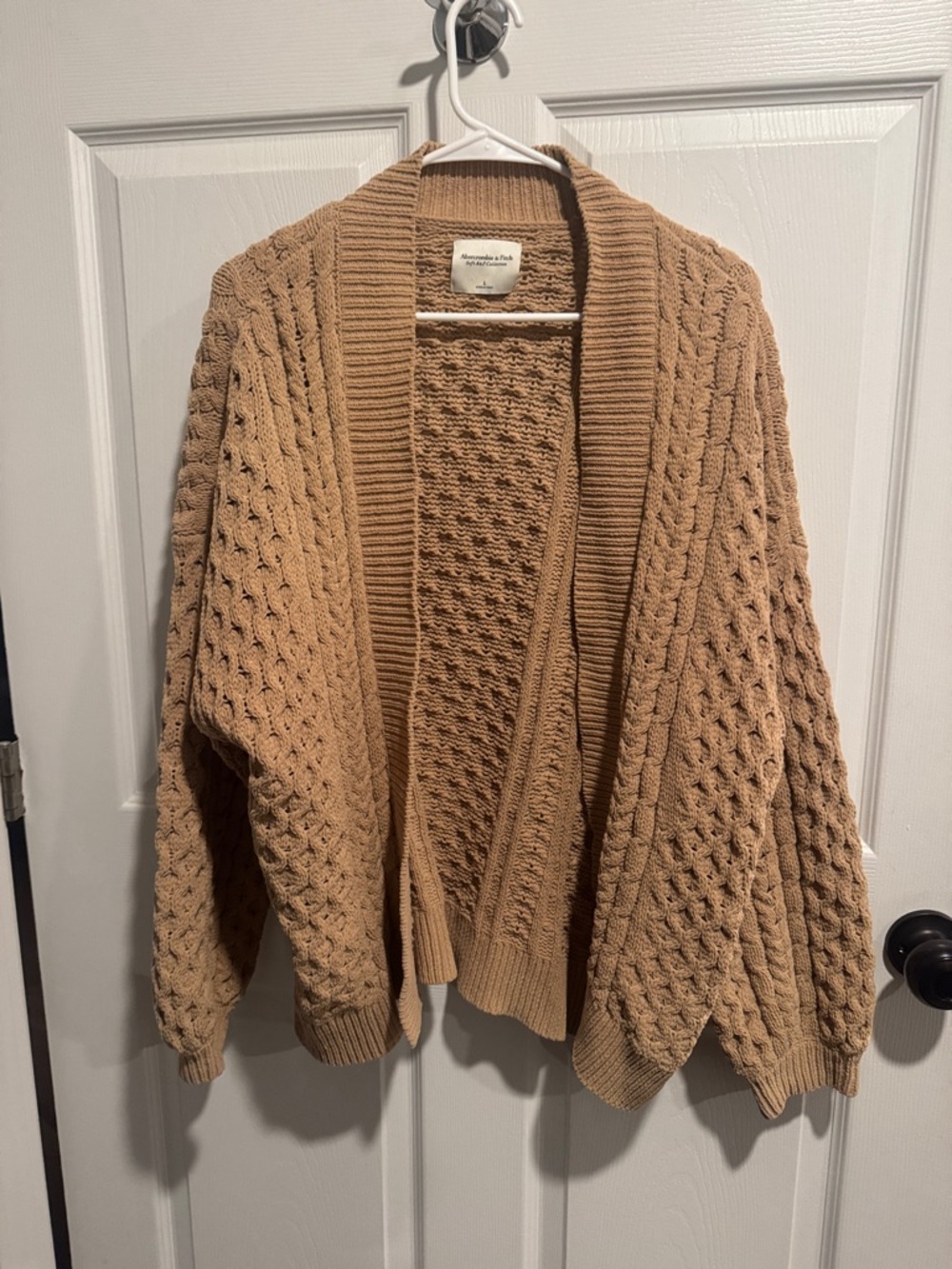 Abercrombie & Fitch Tan Textured Knit Sweater - Picture 2 of 4
